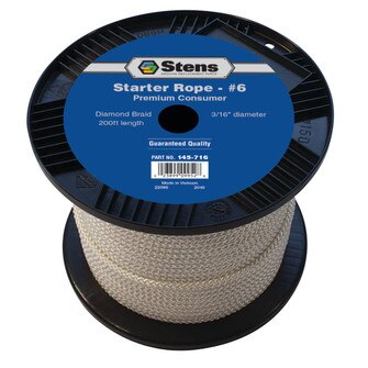 #6 Diamond 200' Diamond Braid Starter Rope (Stens 145-716)
