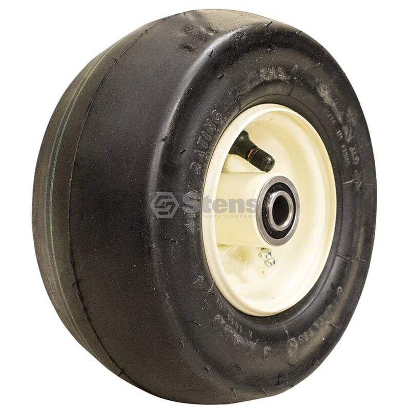 Stens # 175-594 Zero-Flat Wheel Assembly, 9x3.50-4 Smooth