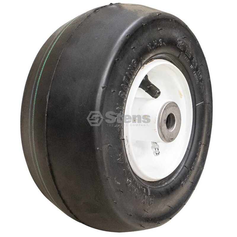 Stens # 175-596 Zero-Flat Wheel Assembly, 9x3.50-4 Smooth