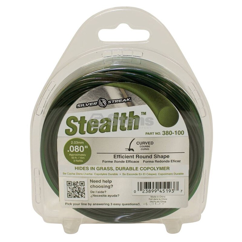 Stens # 380-100 Stealth Trimmer Line For .080 50' Clam Shell