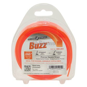 Buzz Trimmer Line, .095 40' Clam Shell (Stens 380-201)