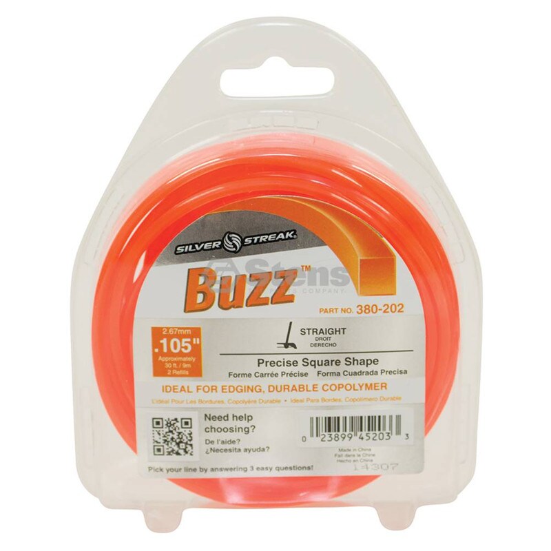 Stens # 380-202 Buzz Trimmer Line For .105 30' Clam Shell
