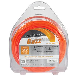 Buzz Trimmer Line, .095 1 lb. Donut (Stens 380-222)
