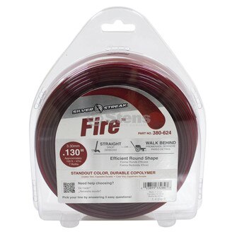 Fire Trimmer Line, .130 1 lb. Donut (Stens 380-624)