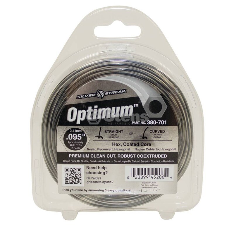Stens # 380-701 Optimum Trimmer Line For .095 40' Clam Shell