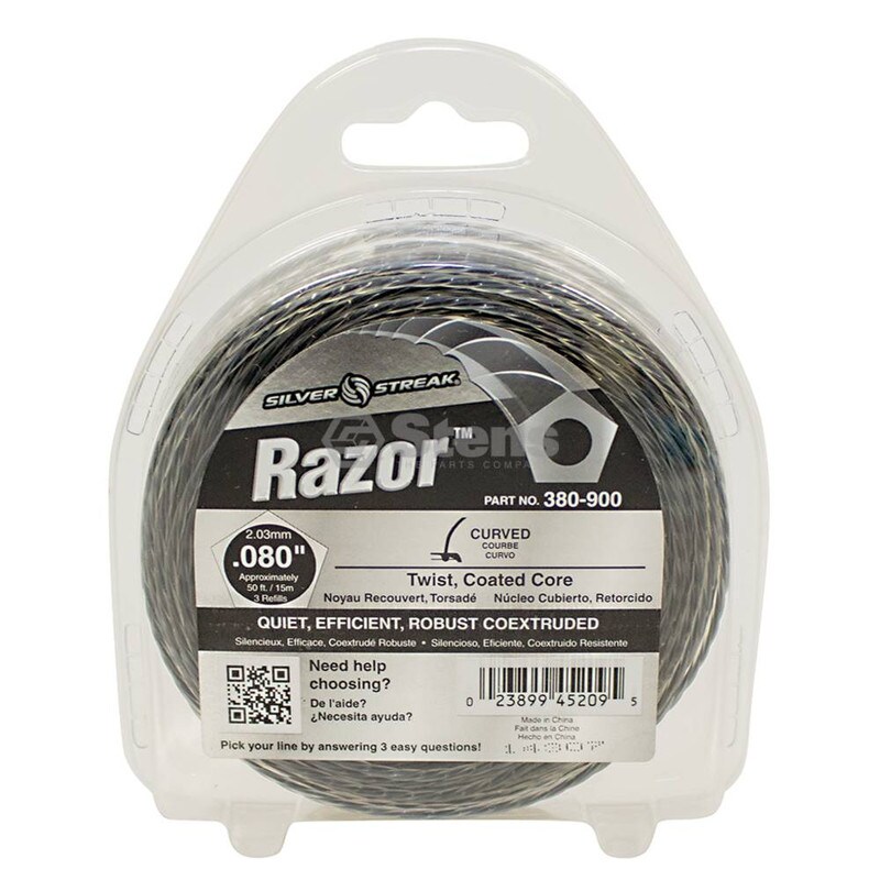 Stens # 380-900 Razor Trimmer Line For .080 50' Clam Shell