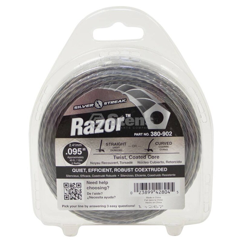 Stens # 380-902 Razor Trimmer Line For .095 40' Clam Shell