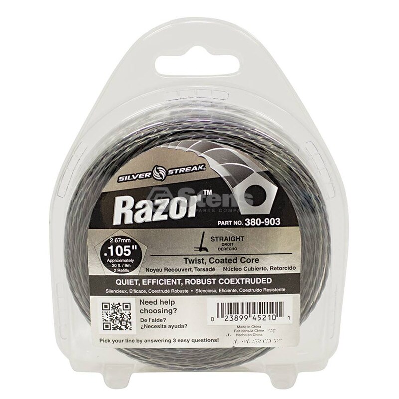 Stens # 380-903 Razor Trimmer Line For .105 30' Clam Shell