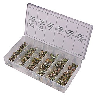 Grease Fitting Kit, 110 Piece Kit (Stens 415-190)