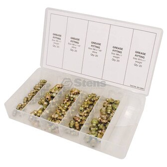 Metric Grease Fitting Kit, 100 Piece Kit (Stens 415-248)