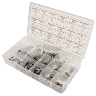 Woodruff Key Kit, 250 Piece Kit (Stens 415-414)
