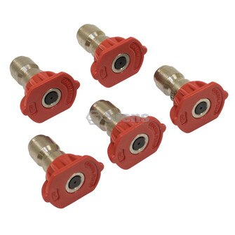 3.0 Size, Red, 5 Pack 1/4" Composite Spray Nozzle (Stens 758-058)