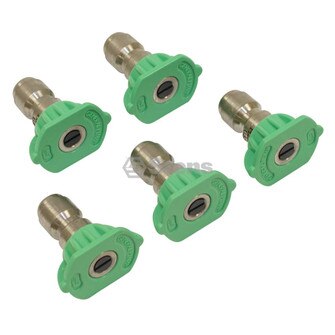 3.0 Size, Green, 5 Pack 1/4" Composite Spray Nozzle (Stens 758-061)