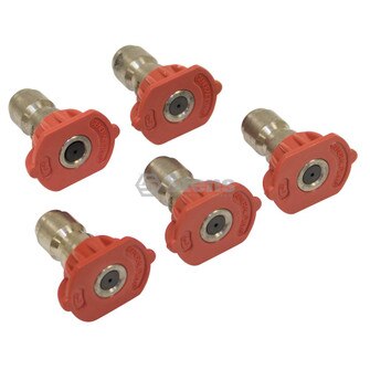 3.5 Size, Red, 5 Pack 1/4" Composite Spray Nozzle (Stens 758-063)