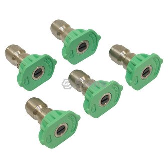 3.5 Size, Green, 5 Pack 1/4" Composite Spray Nozzle (Stens 758-087)