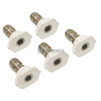 3.5 Size, White, 5 Pack 1/4" Composite Spray Nozzle (Stens 758-099)