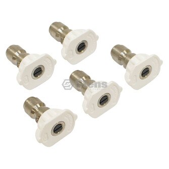 4.0 Size, White, 5 Pack 1/4" Composite Spray Nozzle (Stens 758-103)
