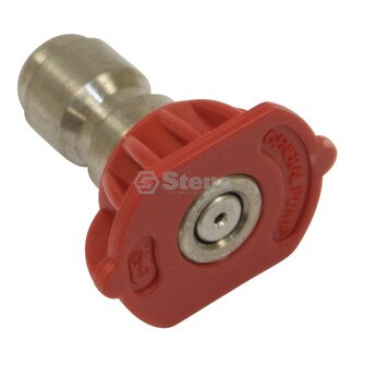 0 Degree, Size 4.5, Red 1/4" Quick Coupler Nozzle (Stens 758-307)