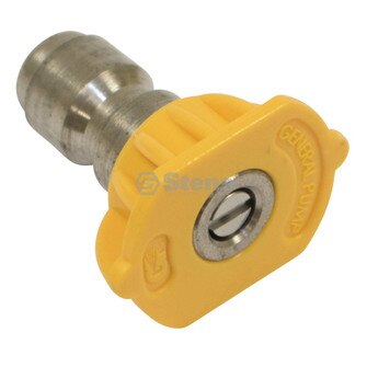 15 Degree, Size 3.5, Yellow 1/4" Quick Coupler Nozzle (Stens 758-411)