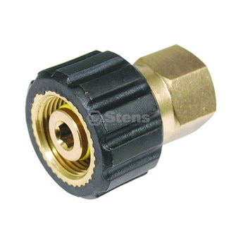 Fixed Twist-Fast Coupler, Female 22mm x 3/8" Female (Stens 758-551)