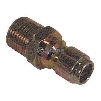Quick Coupler Plug Male, 3/8" Pl Steel, Male, 4000 PSI (Stens 758-563)