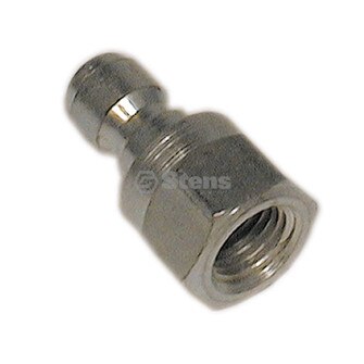 Quick Coupler Plug Female, 1/4" Pl Steel, Female, 5000 PSI (Stens 758-583)