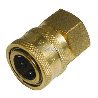 Quick Coupler Socket, 3/8" Female Brass (Stens 758-599)