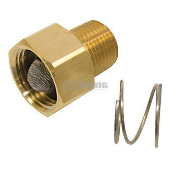 Garden Hose Adapter, 3/4"F x M, 1/2"m Nipple (Stens 758-962)