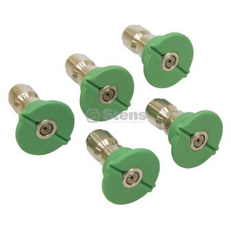 25 Degree, Size 5.5, Green 1/4" Quick Coupler Nozzle (Stens 758-968)