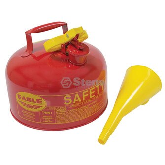 Metal Safety Fuel Can, Eagle 2 Gallon With Funnel (Stens 765-184)